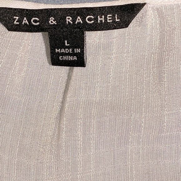 ZAC & RACHEL Striped Semi Sheer Gauze Blouse Size L (NWOT) - Picture 6 of 6